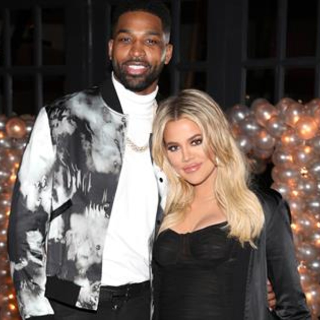 Khloe Kardashian & Tristan Thompson Reunite at True's Birthday Bash - E